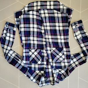 Fox plaid button down